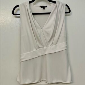 Never Worn - Banana Republic White Sleeveless Blouse